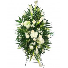 Peaceful Tribute Standing Spray - Deluxe